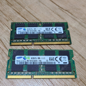 노트북용 메모리 ddr3 12800S 8G 2개 16g 팝니다