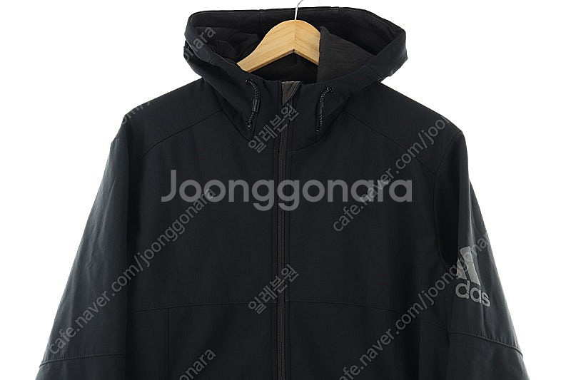 (XL) 아디다스 집업 바람막이 점퍼자켓 블랙 기모 올...--2