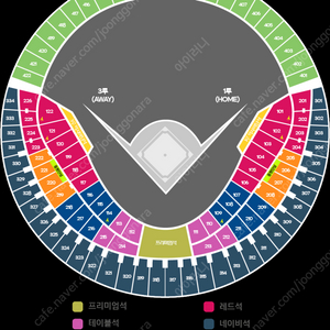 준플레이오프 LG 대 KT 3루 레드 121구역 3열 2연석 자리 싸게 팝니다