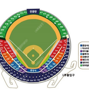 2024 준플레이오프 1차전 LG vs KT 3루 네이비석 자리 판매합니다.