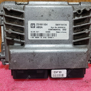 (중고) 스파크 중고품 ECU 25191184 ABSA / 96958816