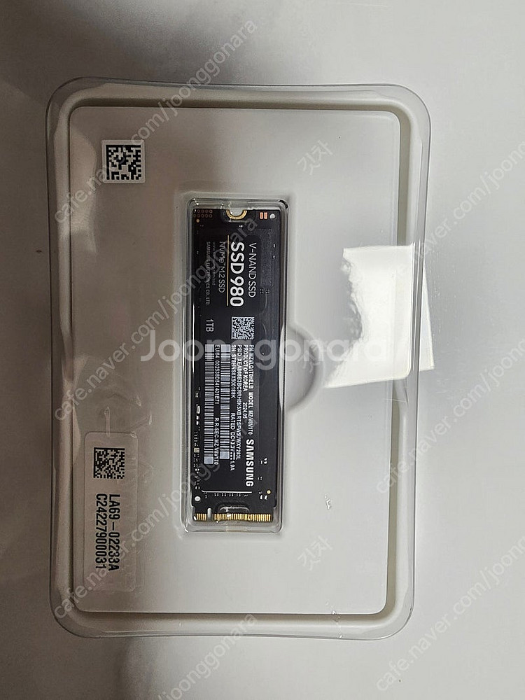 SSD 980 삼성 1TB 포장만뜯은 새제품--0