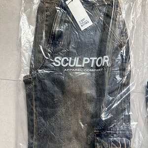 SCULPTOR Acid Cargo Jogger Pants 스컬프터 애시드 카고 조거 팬츠 빈티지 틴트 XS 사이즈