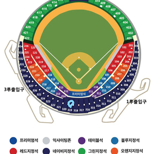 준플레이오프1차전 중앙네이비 319블록 통로 2연석