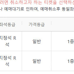 콜드플레이 4/19(토) 지정석R 1층 N3구역 1열 2연석 명당좌석