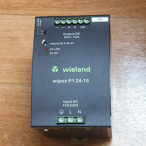 WIELAND WIPOS P1 24-10 전원 공급 장치 24V 10A