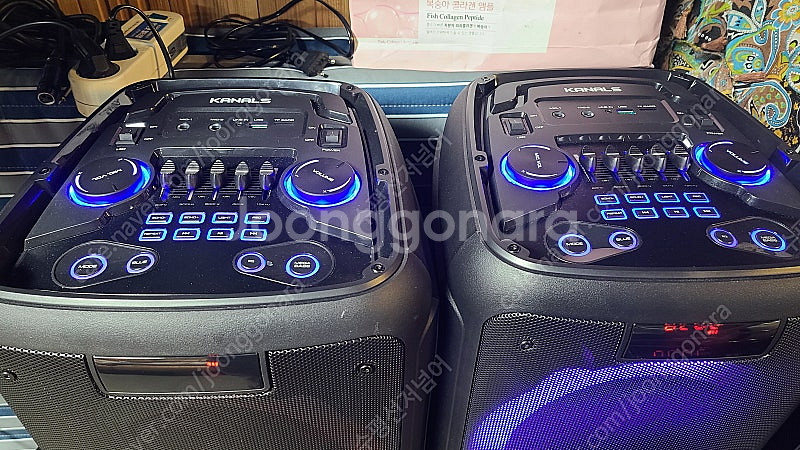 카날스 bs8700 충전식앰프+jbl as3무선마이크--4