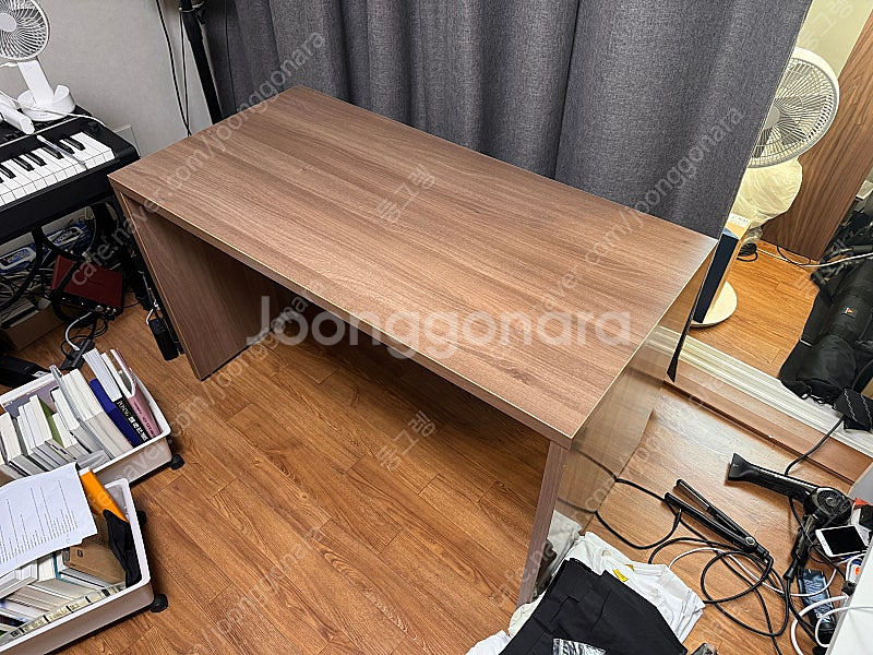 한샘 목재 월넛 책상 1200 x 600--0