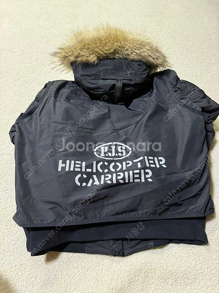파라점퍼스 코요테 퍼 헬리콥터 숏패딩 봄버 자켓 M 판...--4