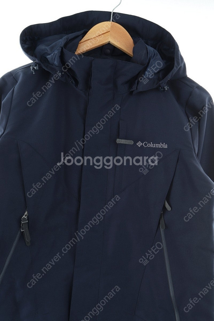 (M) 컬럼비아 집업 바람막이 점퍼자켓 네이비 등산 올...--0