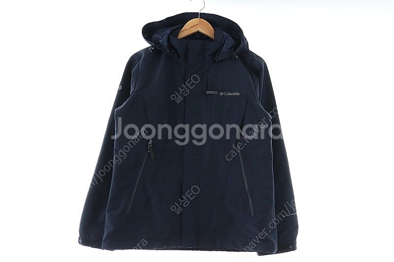 (M) 컬럼비아 집업 바람막이 점퍼자켓 네이비 등산 올...--1