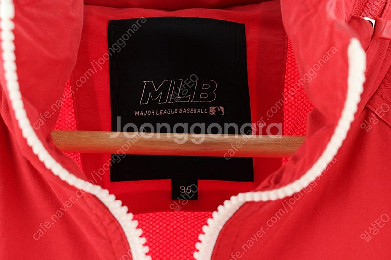 (M) MLB 엠엘비 집업 바람막이 점퍼자켓 레드 올드...--4