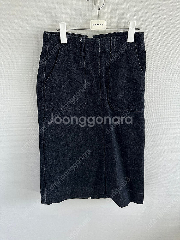 낫띵리튼 생지 데님 스커트--0