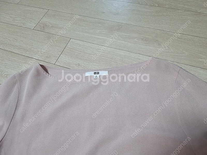 구김없고 깔끔한 유니클로 인디핑크 블라우스 m사이즈--1