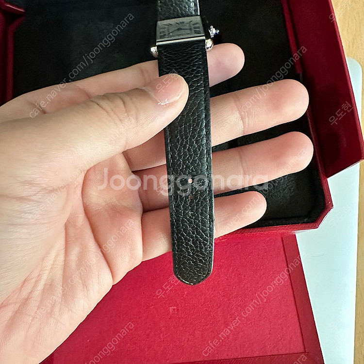 까르띠에 탱크머스트 라지 가죽--1