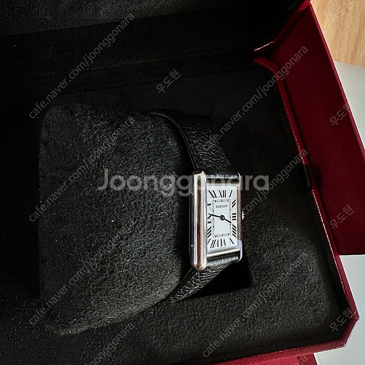 까르띠에 탱크머스트 라지 가죽--2