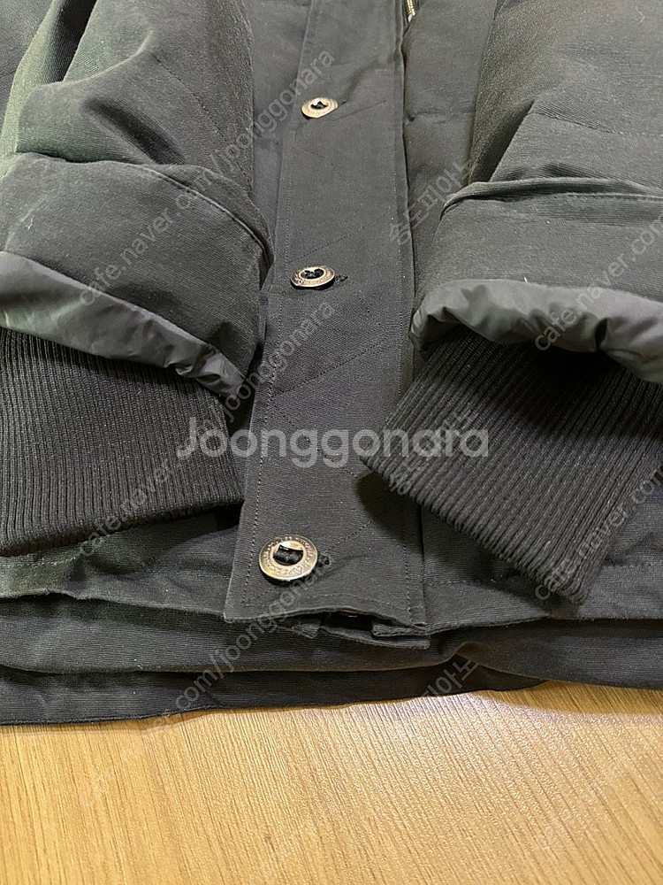 무스너클 쓰리쿼터 블랙 퍼 패딩 자켓 블랙 XL 판매합...--1