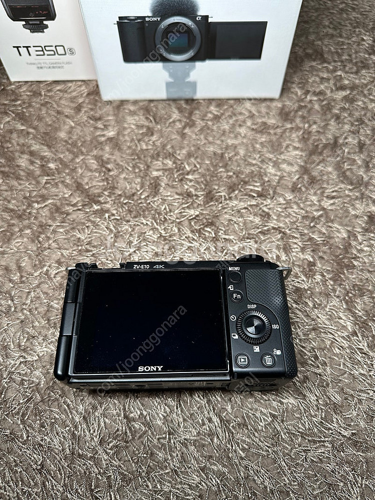 SONY ZV E10 본품 . GODOX TT350 플...--1