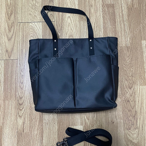 모노노 코팅 캔버스 6 pocket 3 way bag (Matt black)