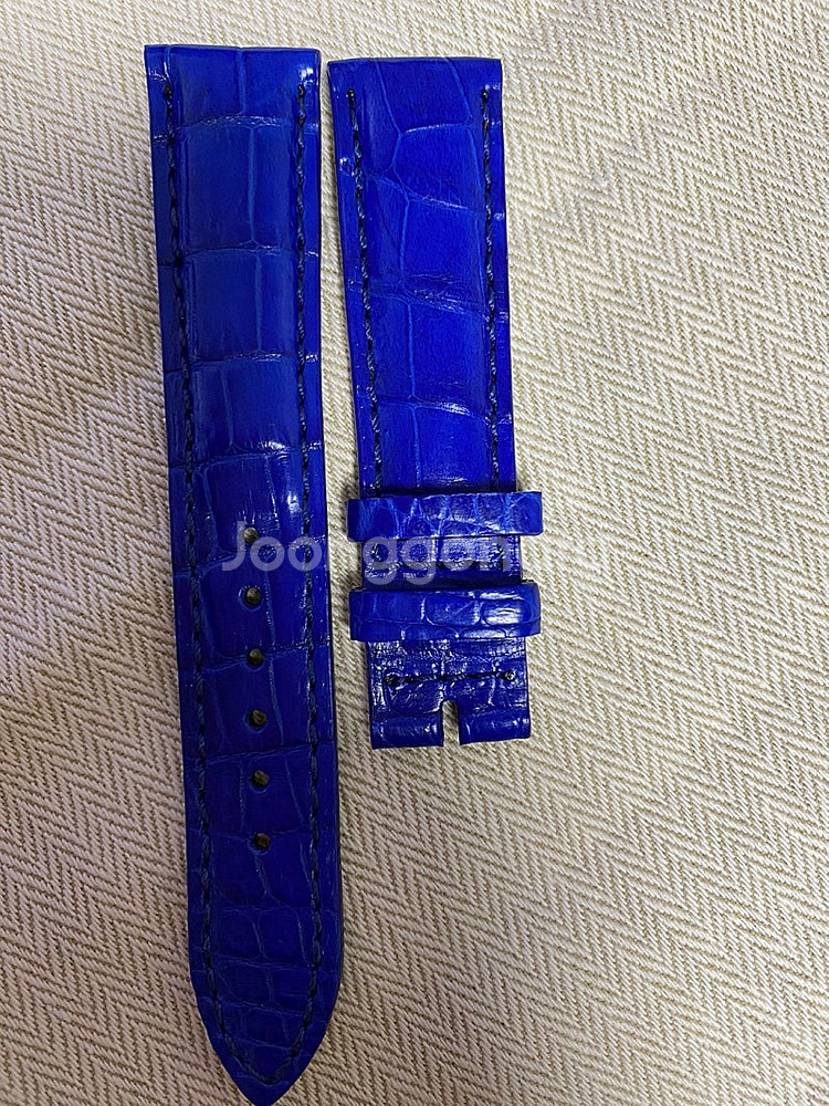악어가죽 시계줄 블루색 20mm--0