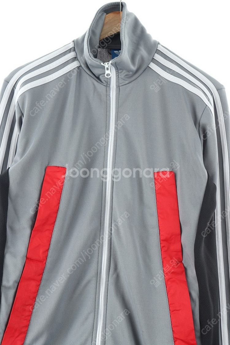 (2XL) 아디다스 집업져지 트랙탑 빅사이즈 그레이 삼...--0