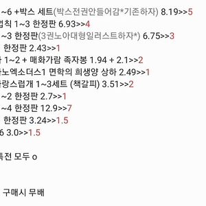 단행본 싸게 팔아요(고래별,인법,그공사,악엔죽,둥차,아엑,오사개,전독시,어공주,하네되,기븐)