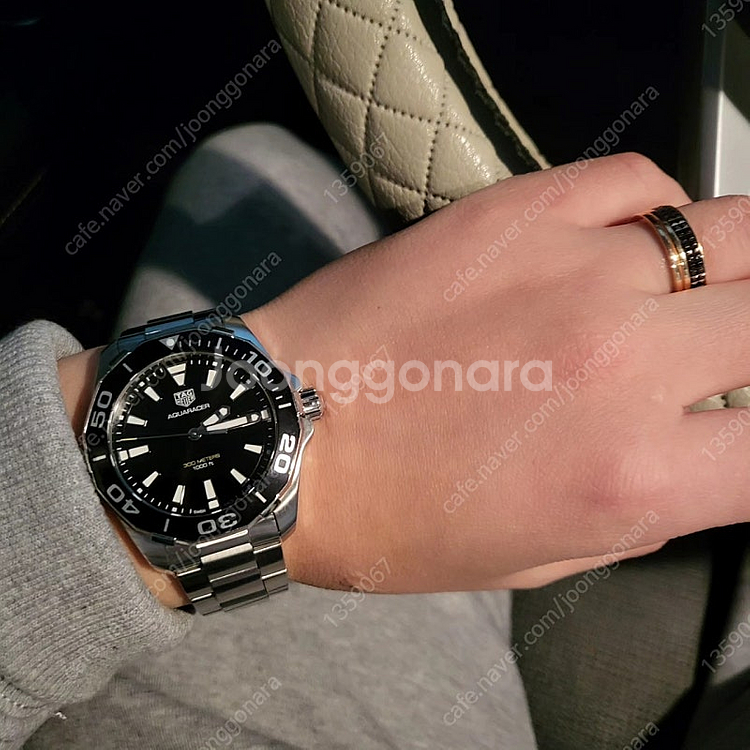 태그호이어 아쿠아레이서 쿼츠 검판 41mm (21년형)--1