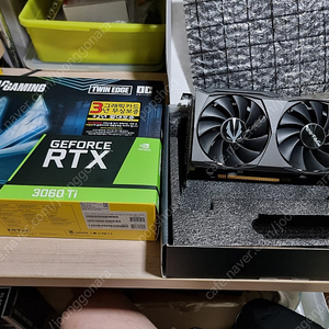 조텍 RTX3060TI 그래픽카드 판매합니다