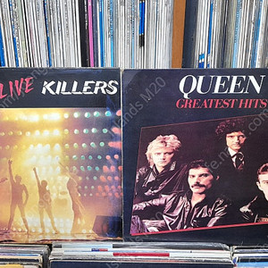 LP - QUEEN -Live Killers 2장 음반, Greatest Hits 음반 (B급 저렴한 퀸 음반)