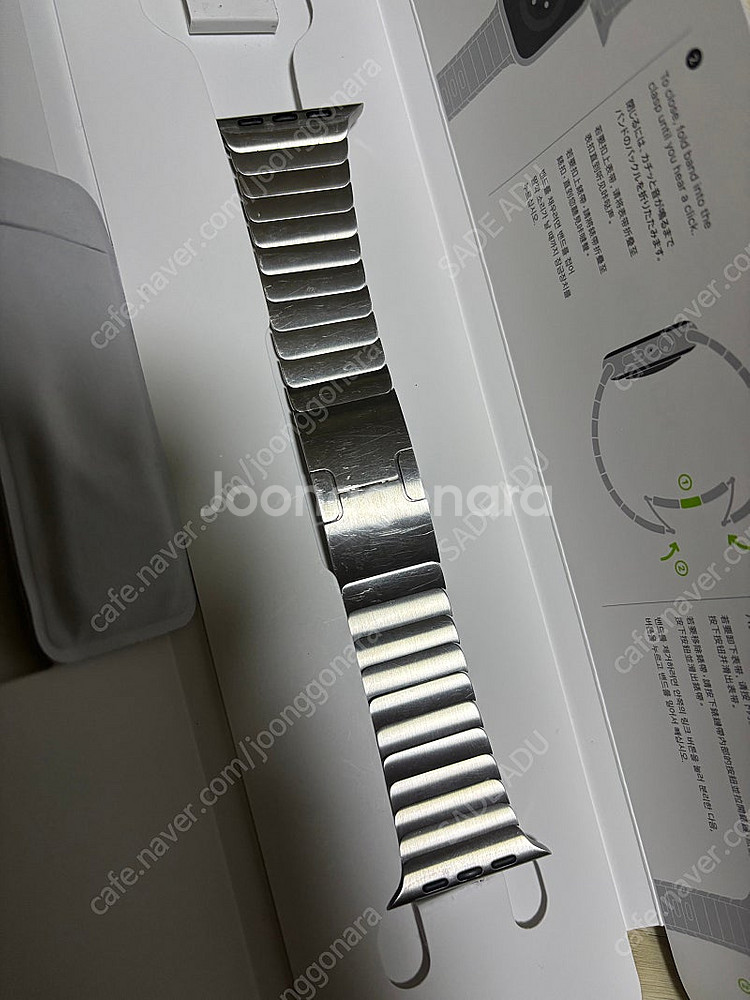 애플 링크 브레이슬릿 42mm 팝니다.--2