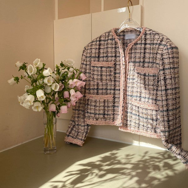 젠틀우먼 핑크 트위드 자켓 유아부미 강자매 드노리타 헬더 위아 놉 탑드레싱 인스턴트펑크보브 지컷 시슬리 톰보이 닐바... 이미지