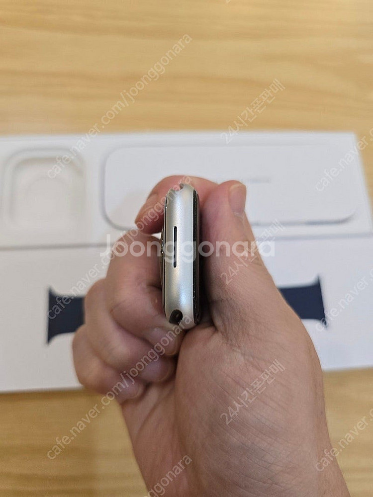 애플워치9실버45mm 블루스포츠밴드gps모델단순개봉미사...--4