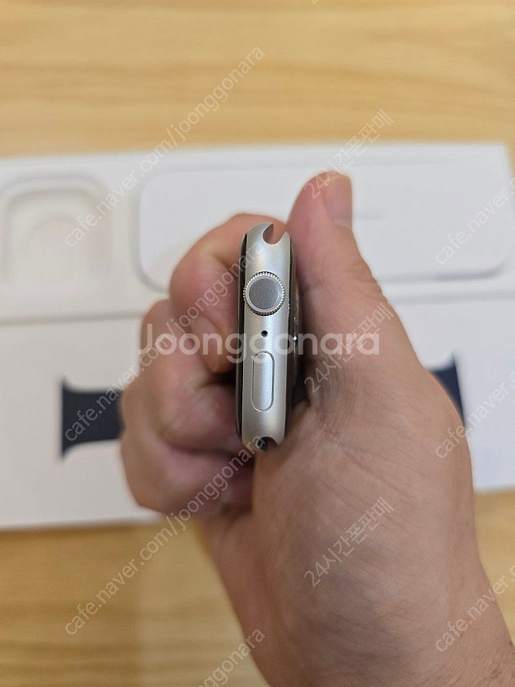 애플워치9실버45mm 블루스포츠밴드gps모델단순개봉미사...--6