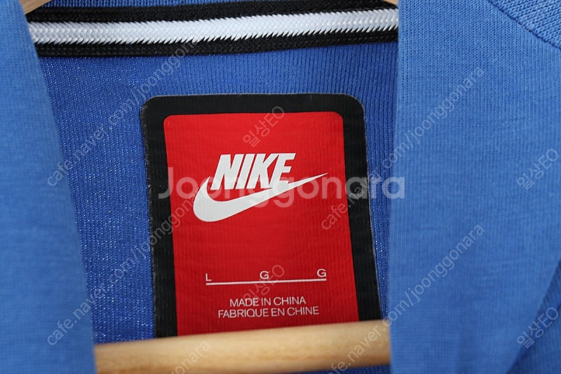 (L) 나이키 집업져지 트랙탑 블루 테크팩 올드스쿨--4