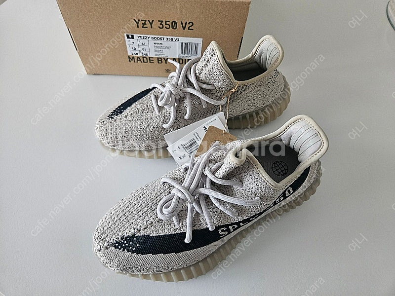 아디다스 이지 부스트 350 V2 슬레이트 코어 블랙 ...--0