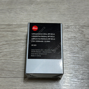 라이카 Q3 배터리 Leica Q3 Battery (BP-SCL6)