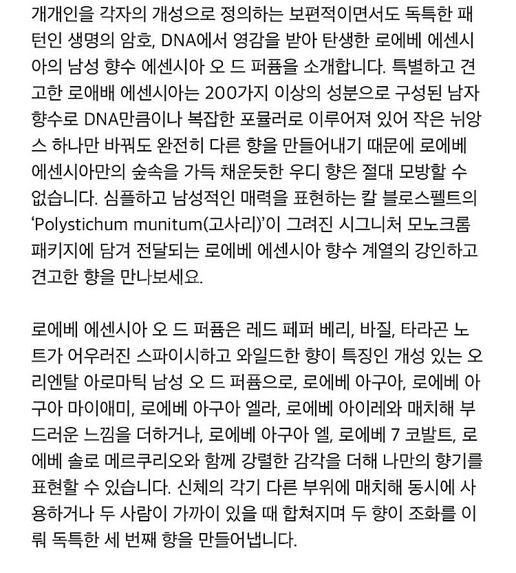 로에베 남자 향수 100ml 국내백화점판--5