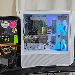 새상품급 12400f rtx4060 와이파이 가능 게이밍컴퓨터 팝니다.