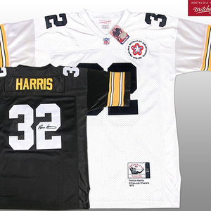 NFL Pittsburgh Steelers #32 Franco Harris Throwbacks풋볼져지 정품Mitchell&Ness 54(115-120)/56(120-125) (무료