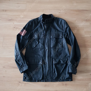 데님앤서플라이 denim&supply black coated military field jacket. 블랙코티드 필드 야상자켓. S 95 - 슬림 100사이즈.