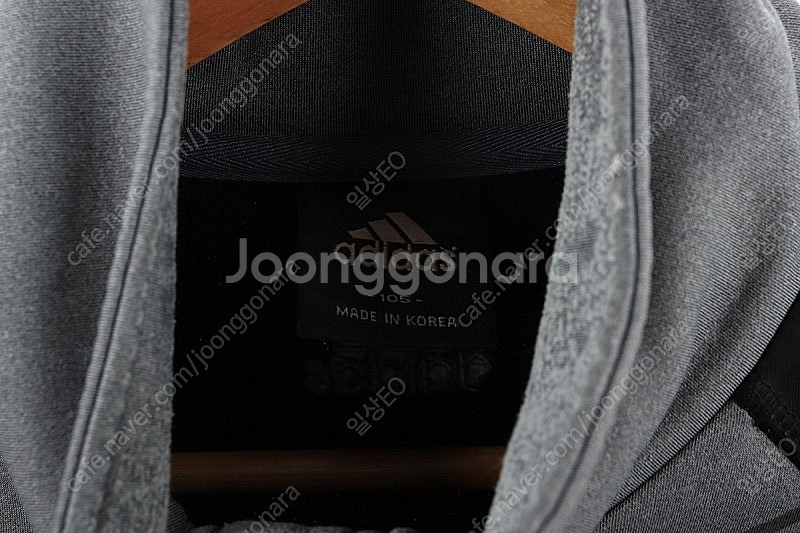 (XL) 아디다스 집업져지 트랙탑 그레이 폴리 올드스쿨...--4