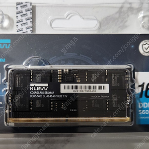 KLEVV 노트북 DDR5 5600 16gx1 미개봉 팝니다 (정발x)