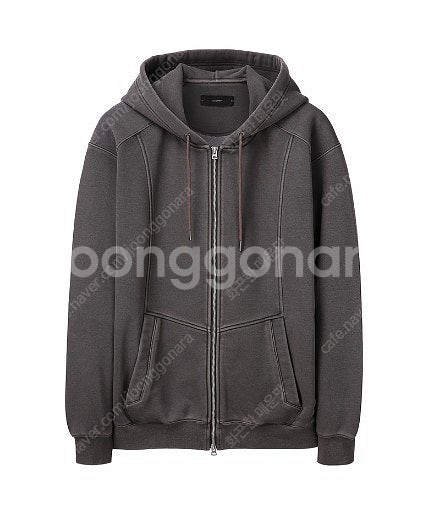 일꼬르소 가먼트다잉 후드집업 자켓, 코듀라 패딩 후드 ...--0