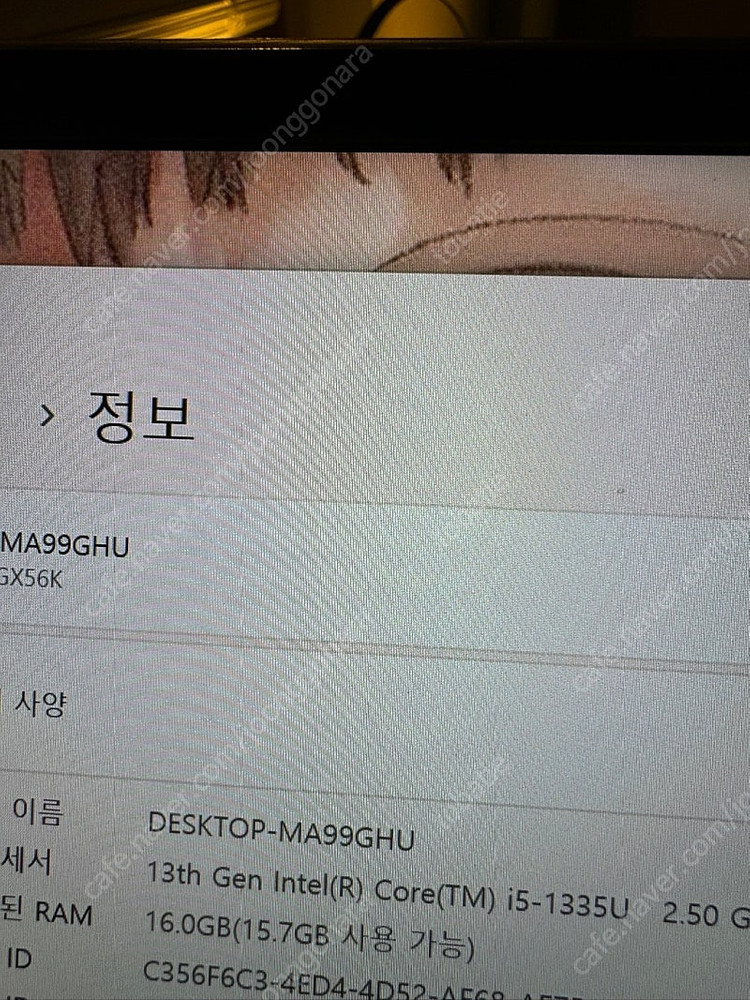 17인치 그램 노트북 17ZD90RU-GX56K 팜--2