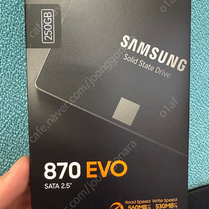 [SSD] 미개봉 삼성 870 EVO 250GB 판매합니다 거래내역 10년간 140건 이상