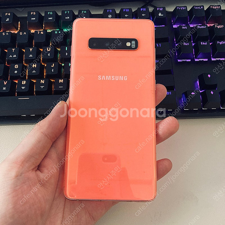 갤럭시 S10플러스+ 핑크 128기가 무잔상! 깔끔! ...--0