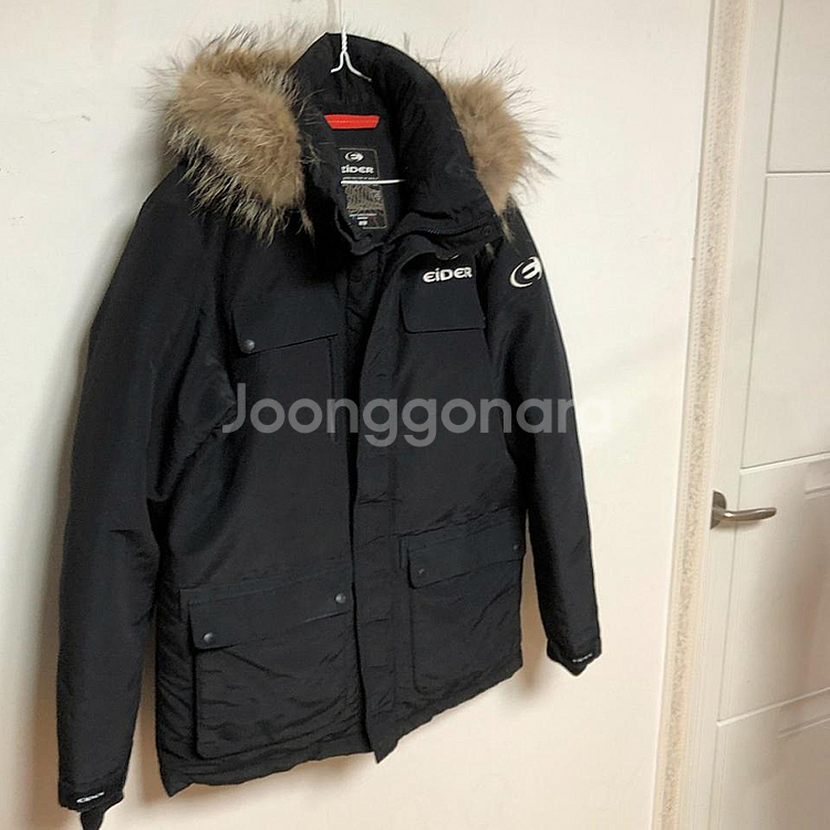 판매 아이더 남성 블랙 오리털 패딩 100L--1