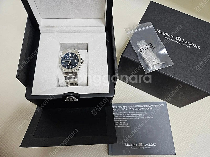 모리스라크로와 아이콘 39mm 오토매틱 블랙--6
