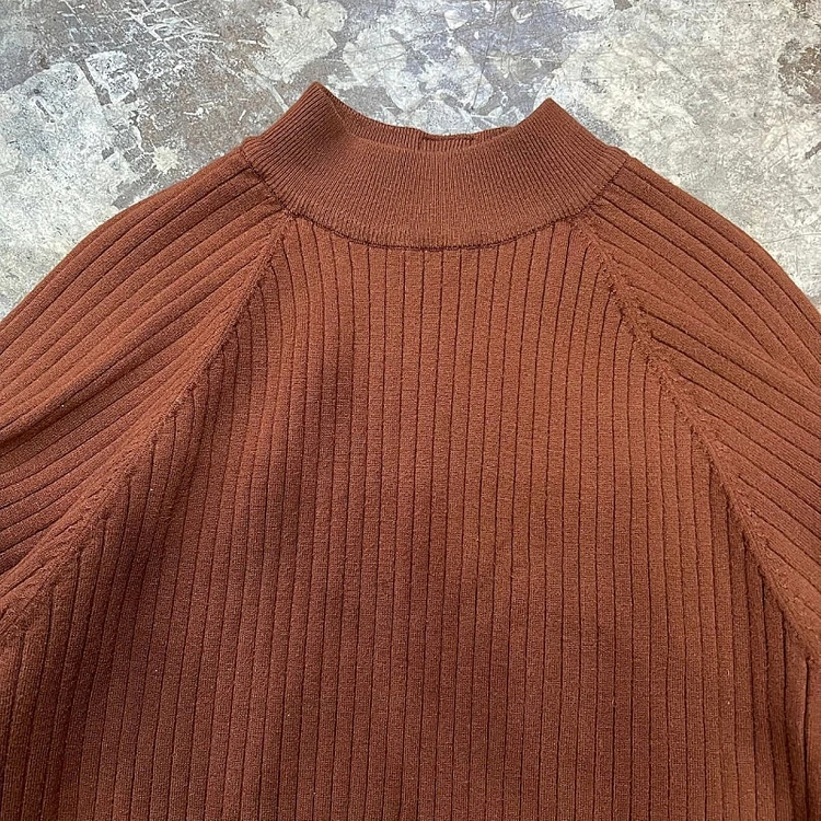 L) ZARA 자라 모크넥 크롭니트 니트 스웨터 미니멀리즘 시스템 산드로 이미지