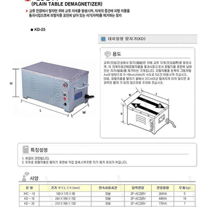 개성 테이블형 표준형탈자기 KD-16 탈자기 판매합니다.